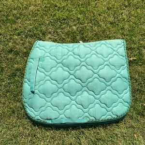 Green Roma saddle pad